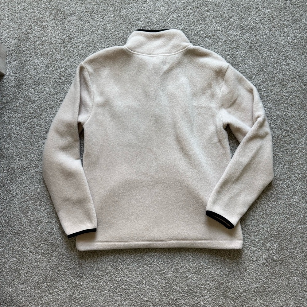 PINK Victoria's Secret Beige and Black Zip-Up Sweater - Picture 5 of 5